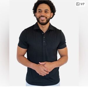 Cariloha Bamboo Comfort Polo size small black